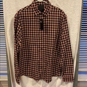 H&M men’s L/S flannel shirt size L, new with tags